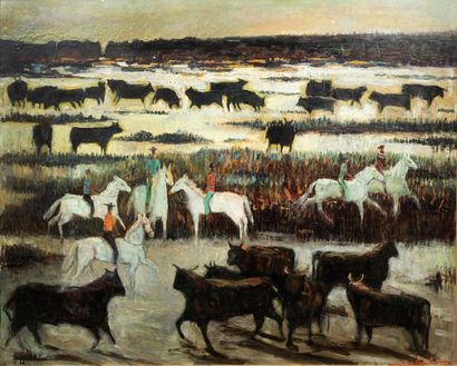 PIERRE BOUDET (1800-1883)
Chevaux et taureaux...