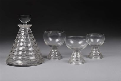 PARTIE DE SERVICE DE VERRES, MODÈLE CHAMBERTIN....