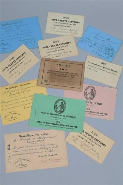 [Boucherie] [Bons de vivres] [Lyon]. ENSEMBLE...
