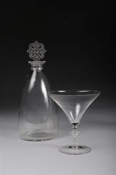 PARTIE DE SERVICE DE VERRES, MODÈLE MOLSHEIM....