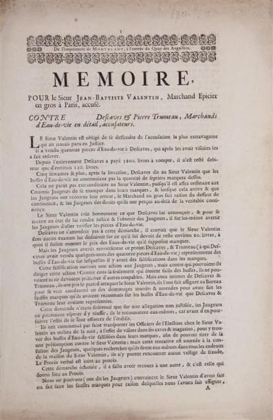 [Eaux-de-vie]. ENSEMBLE DE 3 DOCUMENTS. Vers...