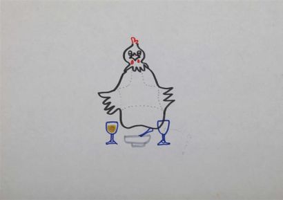 ENSEMBLE DE DESSINS PRÉPARATOIRES ET RECETTES...