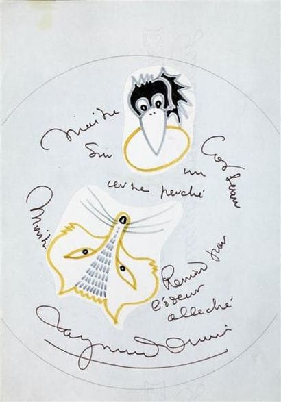 ENSEMBLE DE DESSINS PRÉPARATOIRES ET RECETTES...