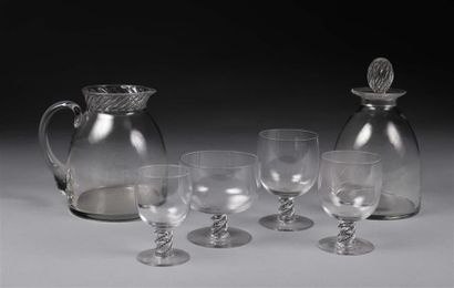 PARTIE DE SERVICE DE VERRES, MODÈLE BEAUNE....