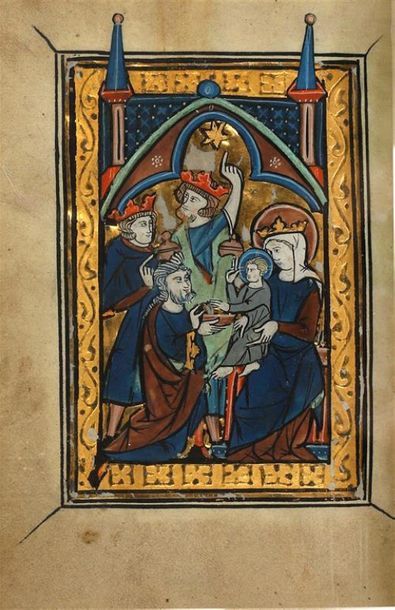 [Manuscrit enluminé du XIIIe siècle] Psautier...