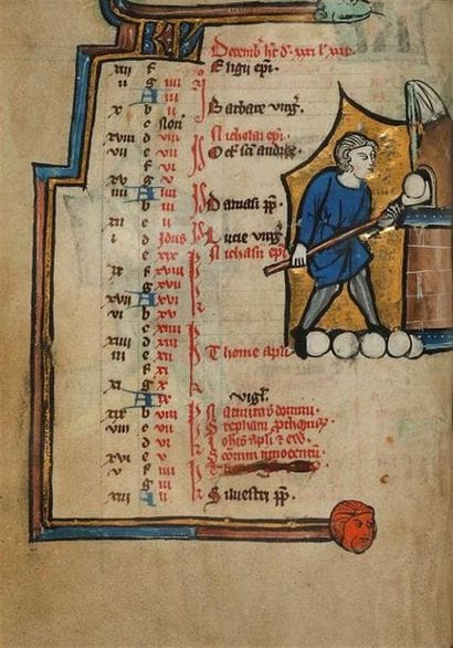 [Manuscrit enluminé du XIIIe siècle] Psautier...