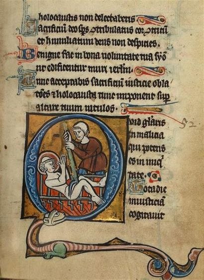 [Manuscrit enluminé du XIIIe siècle] Psautier...