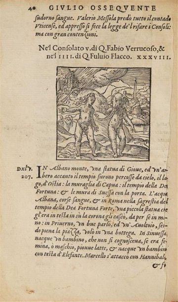 * [Livre illustré du XVIe siècle]. OBSEQUENS...