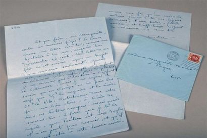 * COLETTE. Lettres à Hélène Picard. Paris,...
