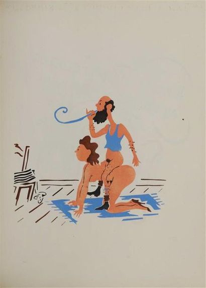 * [Curiosa]. ANONYME. Proverbes en 60 gouaches...