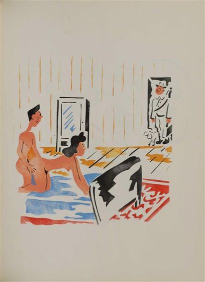 * [Curiosa]. ANONYME. Proverbes en 60 gouaches...