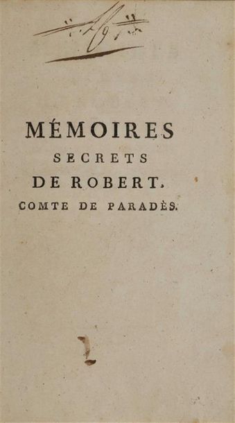 * [Bibliothèque de La Malmaison]. PARADÈS...