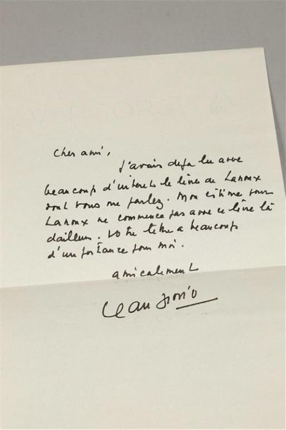 * Ensemble de L.A.S. d'artistes, écrivains,...