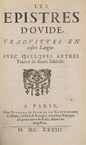 * OVIDE. [Les Métamorphoses d'Ovide, traduittes...