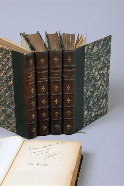 HUYSMANS (Joris-Karl). Ensemble de 6 ouvrages,...