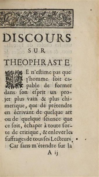 LA BRUYÈRE. Les caractères de Théophraste,...
