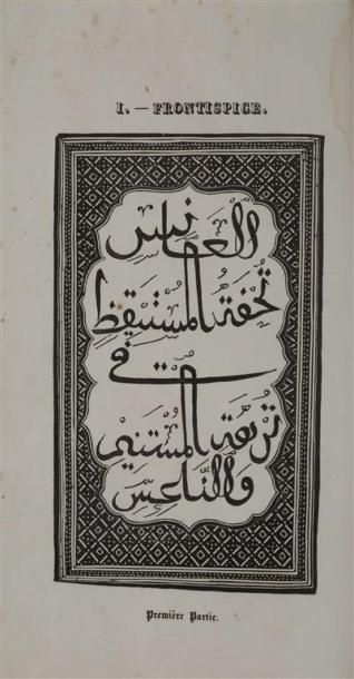 MAHDÎ (Muhammad al-). Contes du Cheykh Êl-Mohdy,...