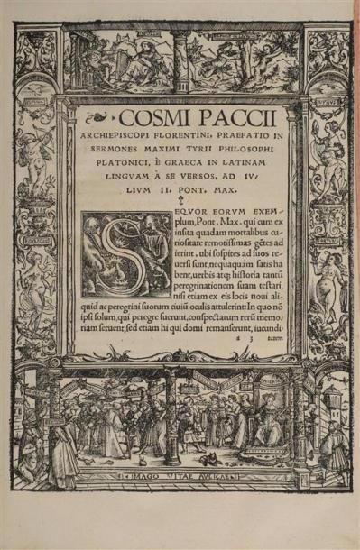 [Livre du XVIe s.]. MAXIME DE TYR. Maximi...