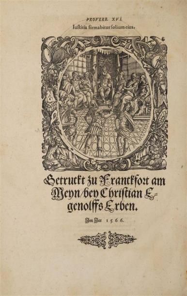 [Livre du XVIe s.]. GÖBLER (Justin). Chronica...
