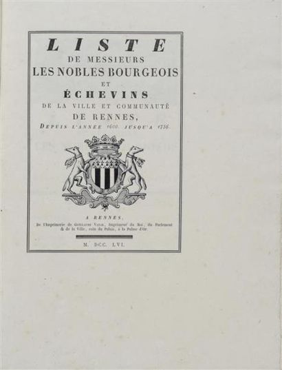 [Bretagne]. Liste de Messieurs les nobles...