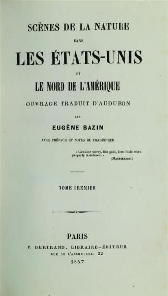 AUDUBON (John James). Scènes de la nature...