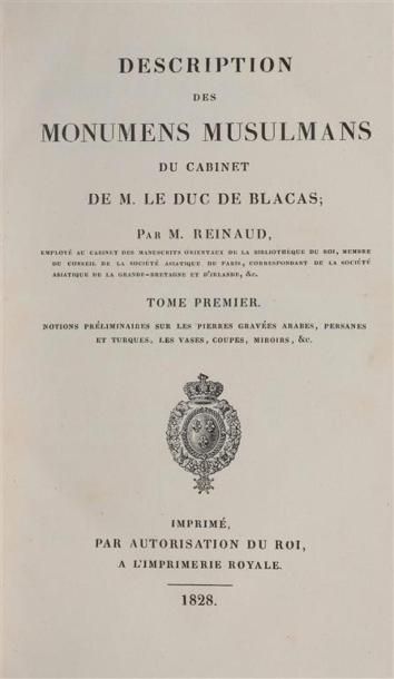 REINAUD (Joseph Toussaint). Description des...