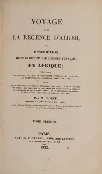 ROZET (Claude-Antoine). Voyage dans la Régence...