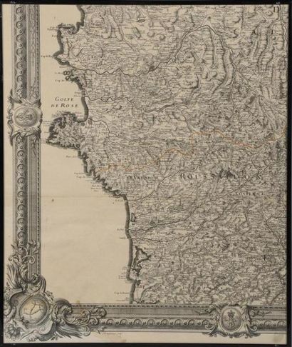 [Pyrénées] [Carte]. ROUSSEL. Carte générale...