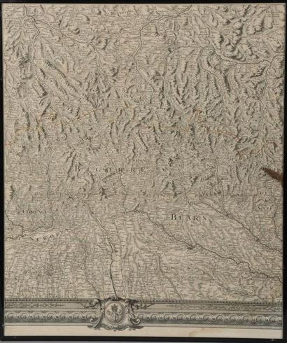 [Pyrénées] [Carte]. ROUSSEL. Carte générale...