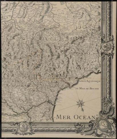 [Pyrénées] [Carte]. ROUSSEL. Carte générale...