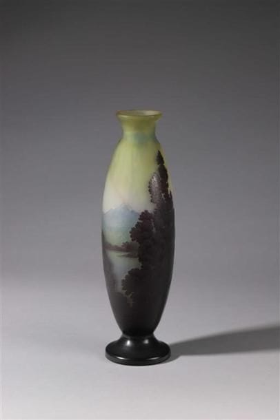 ÉTABLISSEMENTS GALLÉ.
Important vase ovoïde...