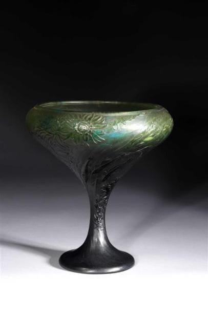 ÉMILE GALLÉ (1846-1904).
Coupe calice sur...