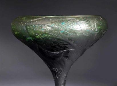 ÉMILE GALLÉ (1846-1904).
Coupe calice sur...