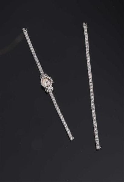 Montre-Bracelet de dame en or gris 18 K (750...