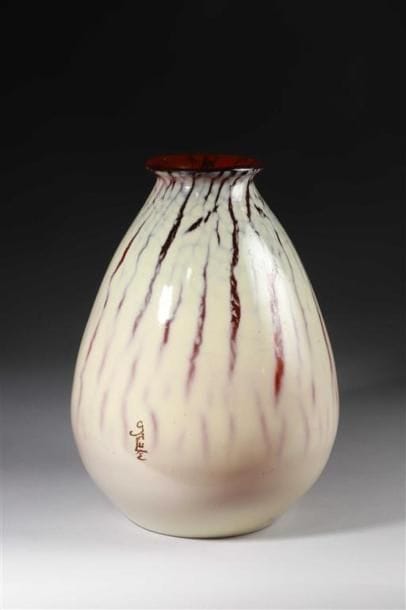 ÉTABLISSEMENTS GALLÉ.
Important vase ovoïde...