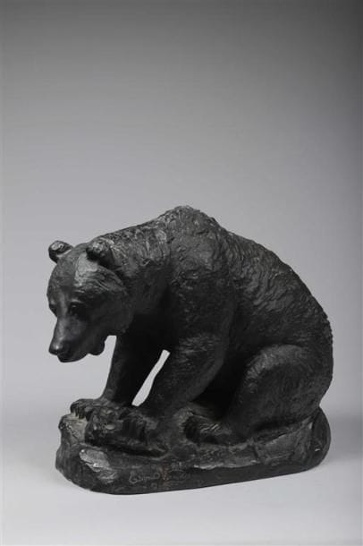 Edward KEMEYS (1843-1907).
Ours brun.
Épreuve...