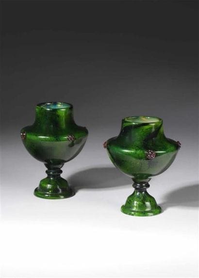 ÉMILE GALLÉ (1846-1904).
Coupe calice sur...