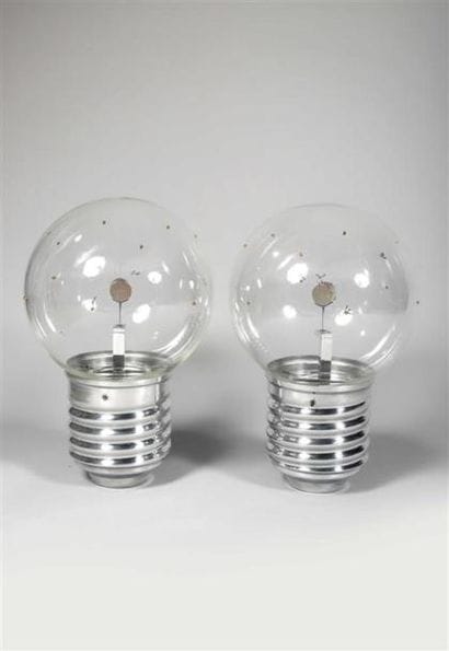 ** HERVÉ ISLE DE BEAUCHAINE.
Lampe hommage...