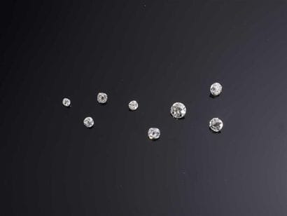 Diamant de taille ancienne, de forme coussin,...
