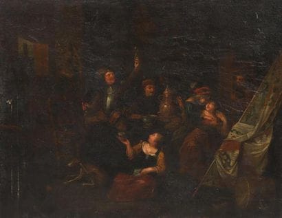 École HOLLANDAISE du XVIIIe siècle, suiveur...