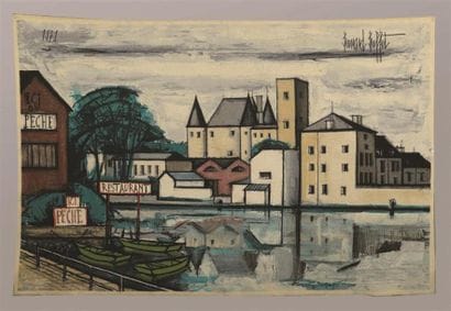 BERNARD BUFFET (1928-1999) (d'après).
Tapisserie...