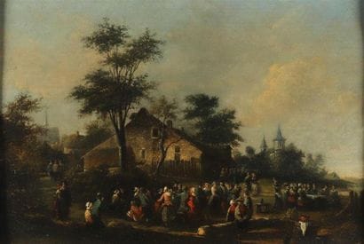 Laurent Herman REDIG (1822-1861), école BELGE.
Fête...