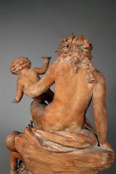 D'après CLODION.
Sculpture en terre cuite...