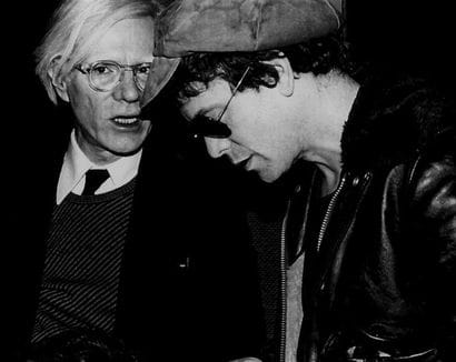 ANDY WARHOL & LOU REED.
By Rose Hartman.
Party...