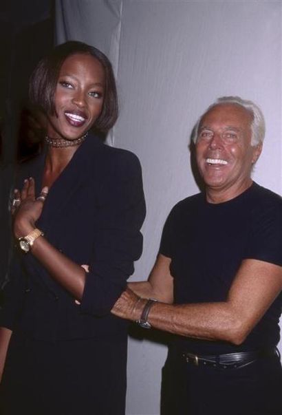 NAOMI CAMPBELL & GIORGIO ARMANI.
By Rose...