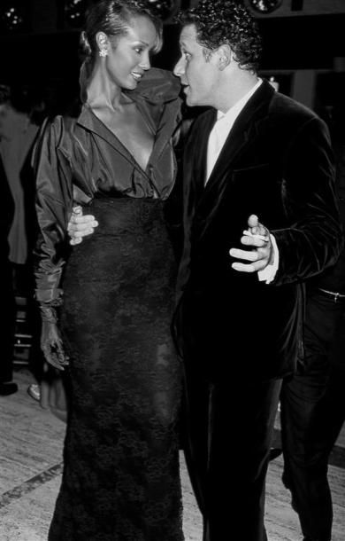 IMAN & ISAAC MIZRAHI.
By Rose Hartman.
NYC...
