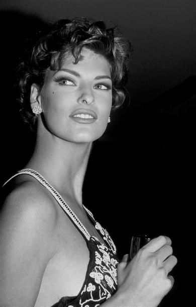 LINDA EVANGELISTA.
By Rose Hartman.
Cocktail...