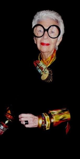 IRIS APFEL. 
By Rose Hartman.
Book party...