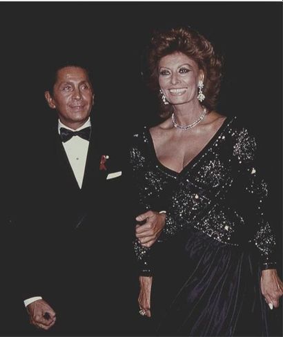 VALENTINO & SOPHIA LOREN.
By Rose Hartman.
Valentino...