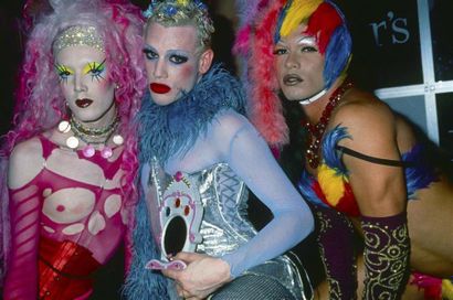 THREE COLORS, PARTY GOERS.
By Rose Hartman.
Studio...